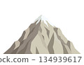 A powerful rocky mountain that evokes the image of summiting and success 134939617