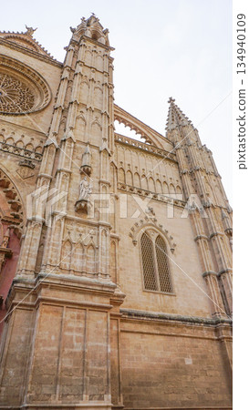 The Cathedral of Santa Maria of Palma, more commonly referred to as La Seu, is a Gothic Roman Catholic cathedral located in Palma, Mallorca, Spain, Europe The Cathedral of Santa Maria of Palma, more commonly referred to as La Seu, is a Gothic Roman Catholic cathedral located in Palma, Mallorca, Spain, Europe 134940109