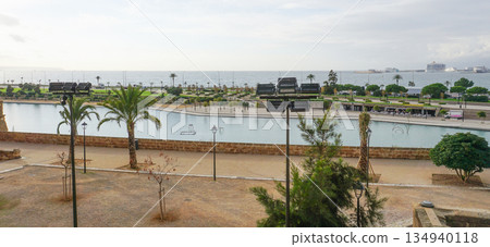 Palma de Mallorca, Baleares, Spain - marina of the maritime promenade of Palma de Mallorca Palma de Mallorca, Baleares, Spain - marina of the maritime promenade of Palma de Mallorca 134940118