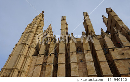 The Cathedral of Santa Maria of Palma, more commonly referred to as La Seu, is a Gothic Roman Catholic cathedral located in Palma, Mallorca, Spain, Europe The Cathedral of Santa Maria of Palma, more commonly referred to as La Seu, is a Gothic Roman Catholic cathedral located in Palma, Mallorca, Spain, Europe 134940120