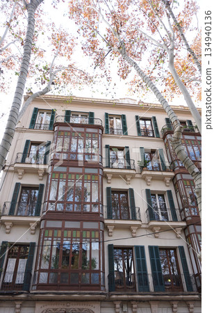 Beautiful street scenes and architecture in Palma de Mallorca, Spain 134940136