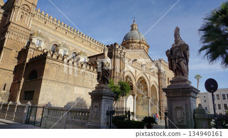 Cathedral of Palermo dedicated to the Assumption of the Virgin Mary - Palermo, Sicily, Italy Cathedral of Palermo dedicated to the Assumption of the Virgin Mary - Palermo, Sicily, Italy 134940161