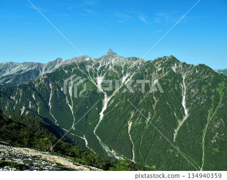 [Mountain scenery] Mt. Yari seen from Omote-Ginza 134940359