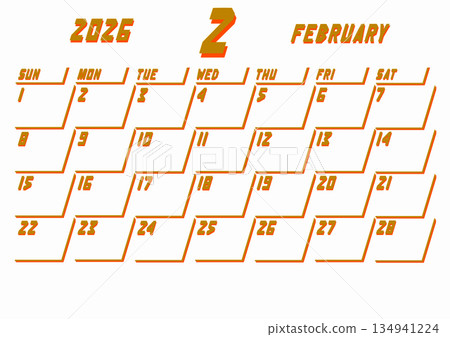 2026年曆 2月星期五 2026年曆 2月星期五 134941224
