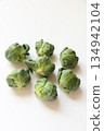 Harvested Brussels sprouts 134942104