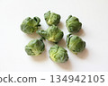 Harvested Brussels sprouts 134942105