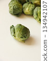 Harvested Brussels sprouts 134942107