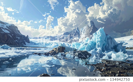 冰山倒映在融水中 2 134942750