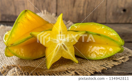 星形熱帶水果顏色 3 134942811