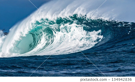Huge waves rising in the raging ocean 6 Huge waves rising in the raging ocean 6 134942836