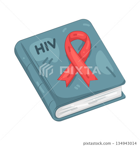 Illustration of HIV book Illustration of HIV book 134943014