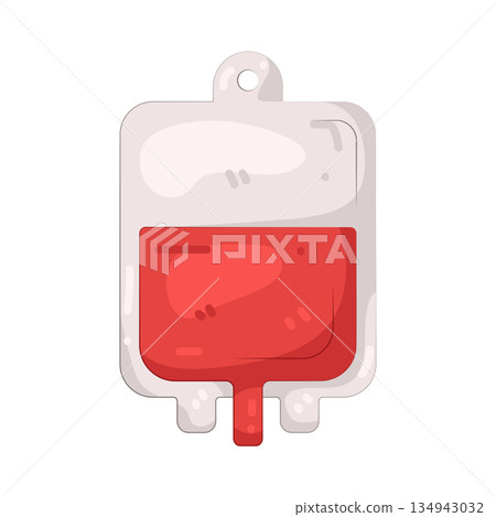 Illustration of blood bag Illustration of blood bag 134943032