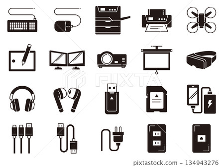 Computer Peripheral Device Icons 05 Computer Peripheral Device Icons 05 134943276