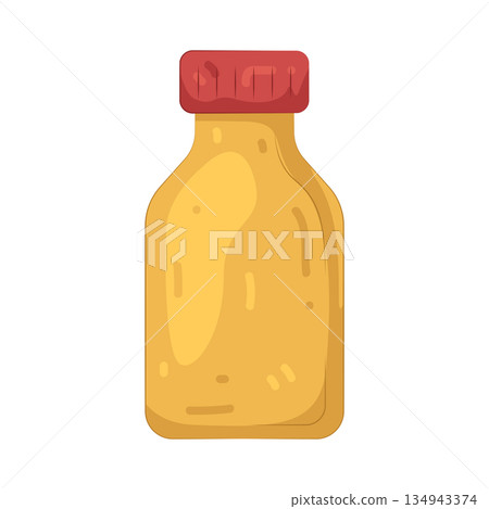 Illustration of medicine bottle 134943374