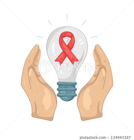 Illustration of World AIDS Day 134943387