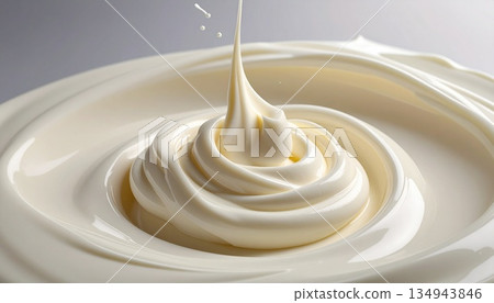 柔滑亮澤的新鮮奶油 4 134943846
