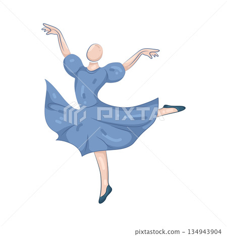 Illustration of ballerina Illustration of ballerina 134943904