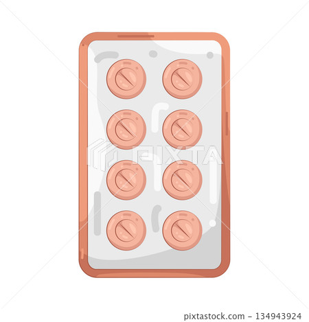 Illustration of pill Illustration of pill 134943924