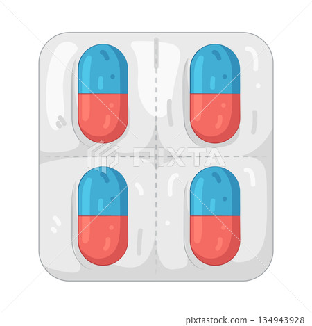 Illustration of capsule Illustration of capsule 134943928