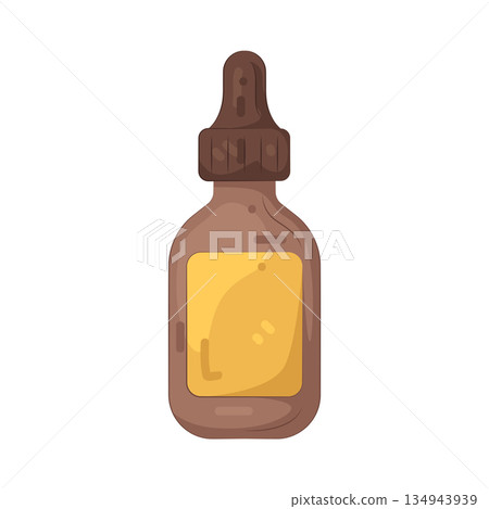 Illustration of dropper bottle  134943939