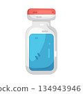 Illustration of vial bottle 134943946