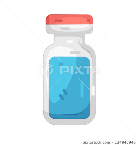 Illustration of vial bottle 134943946