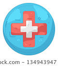 Illustration of medical symbol 134943947