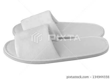 Home slippers on a white background Home slippers on a white background 134944356