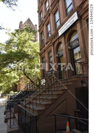 Facility building in Harlem, Manhattan, New York Facility building in Harlem, Manhattan, New York 134944529