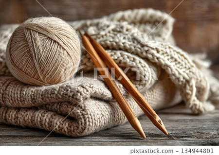 編織和紗線 編織和紗線 134944801