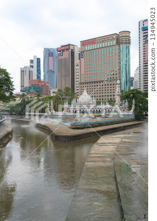 占美清真寺 (Masjid Jamek)，巴生河和貢巴克河的交會處，馬來西亞吉隆坡 134945023