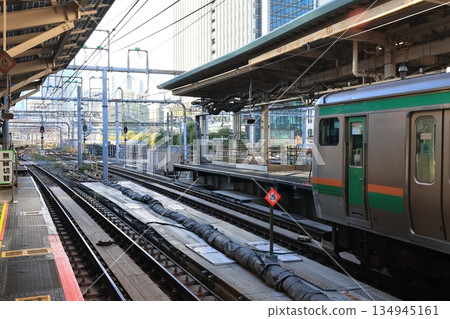 上野東京線列車停靠東京車站 上野東京線列車停靠東京車站 134945161