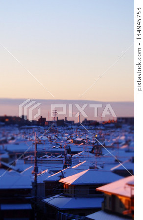 The morning sky on a snowy day The morning sky on a snowy day 134945753