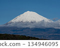白雪皚皚的富士山，山頂高聳於雲層之上。 134946095