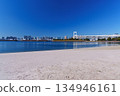 Tokyo Bay: Rainbow Bridge and coastal scenery 134946161