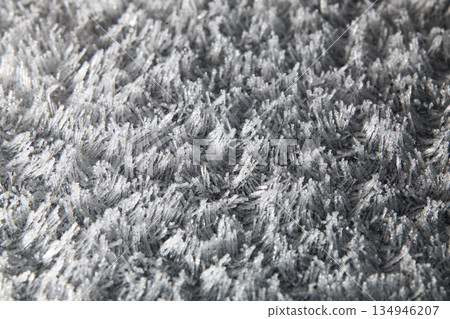 Frozen Ice Crystals Forming a Natural Winter Texture 134946207