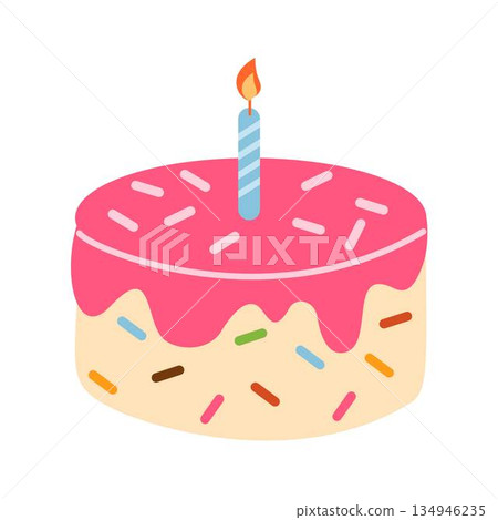 Birthday Cake, Birthday Cake with Candles 134946235