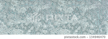 Weathered oxidized metal with blue patina texture 134946470