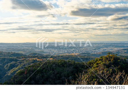 從大岩岳眺望三田市的街景 134947131