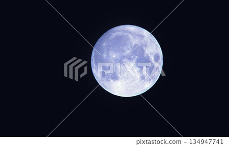 Full moon floating in the night sky Full moon floating in the night sky 134947741