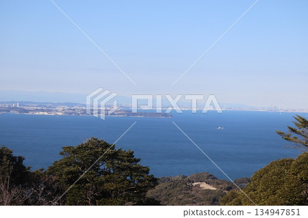 View of Tokyo Bay from Mt. 134947851