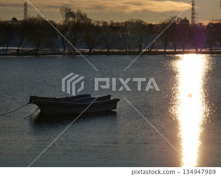 Yagiri Ferry in Winter Yagiri Ferry in Winter 134947989