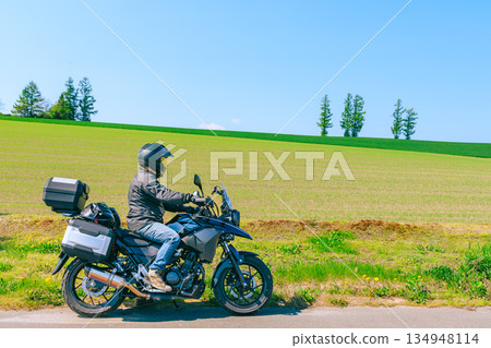Touring Biei, Hokkaido by motorcycle 134948114