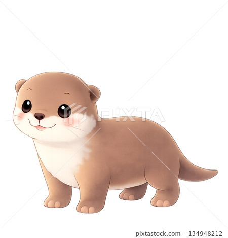 水獺的插圖 水獺的插圖 134948212