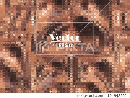 brown and beige abstract pixel vector image brown and beige abstract pixel vector image 134948321