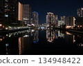 Asashio Canal at night 134948422