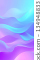 Abstract gradient background with blue and purple flowing waves and soft glowing light 134948833