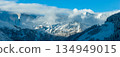 Panorama view of a snow-covered high mountains in Austria Alps 134949015