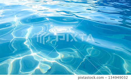 Ripples on a calm water surface Ripples on a calm water surface 134949032