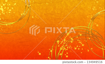 日式奢華背景_橙色 日式奢華背景_橙色 134949516